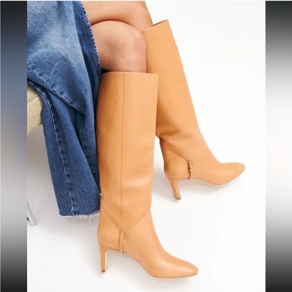 Reformation Boots Gaelle Knee High in Buckskin Tan Leather - Picture 2 of 16